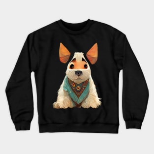 Sad Dog Watercolor Crewneck Sweatshirt